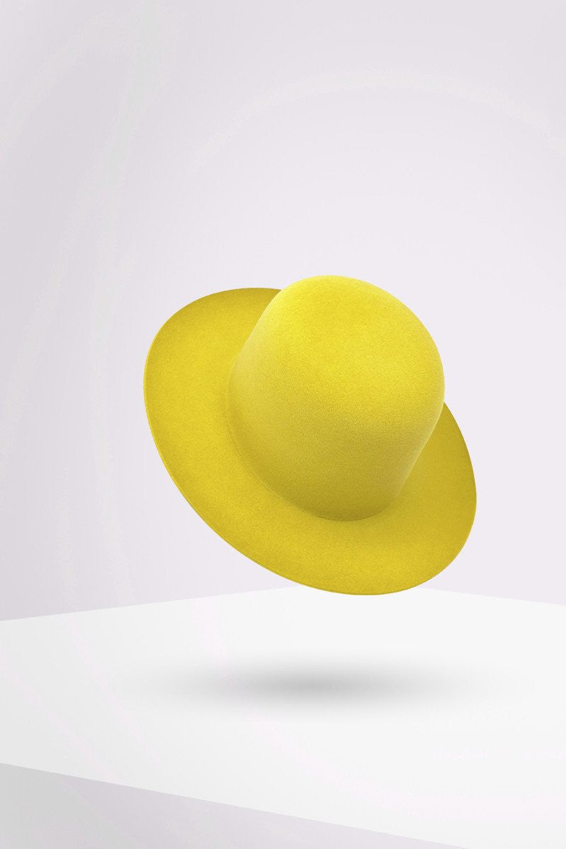 Big best sale yellow hat